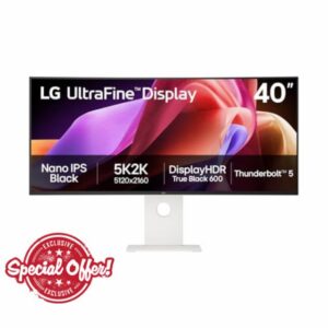 LG UltraFine Monitor 40U990A - Curved UltraWide 5K2K (5120 x 2160p) Nano IPS Black 40 Inch