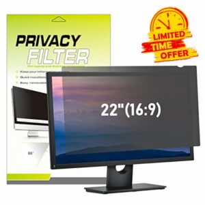 Nsyee 22 inch Computer Privacy Screen Filter for 16:9 (Aspect Ratio) Widescreen Computer Monitor