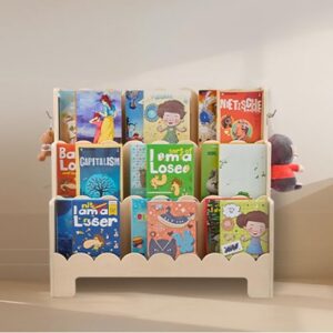 3-Tier Scalloped Kids Bookshelf
