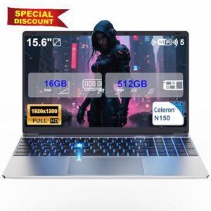 DMDFJY 15.6" Laptop – N150 (Up to 3.6GHz) 16GB RAM