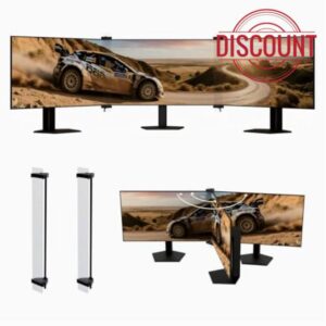 ZGRG Space Bezel-Free Kit for 23"-33" Monitors; Triple Monitor Kit (Standard Version)