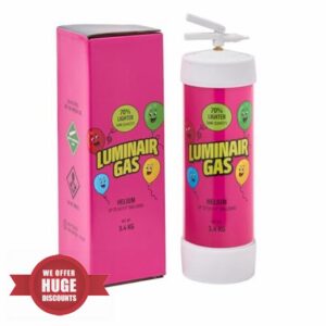 LuminairGas Ultra-Light Helium Cylinder Fills up to 50 Balloons (3.4kg)