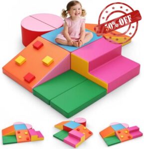 CUPCHID Soft Play Foam Building Blocks for Children