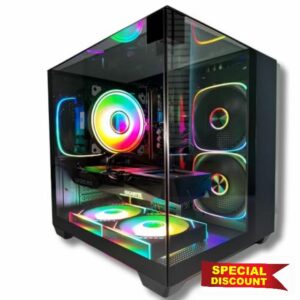 GFX Xclusive Mini Gaming PC Intel i7 • High-Performance • 16GB RAM • RTX 3050 • 1TB SSD NVME • Premium Glass Case • | Windows 10 | WiFi | Fast & Smooth Gameplay (RTX 3050