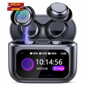 Wireless Sleep Earbuds with Smart Touch Screen