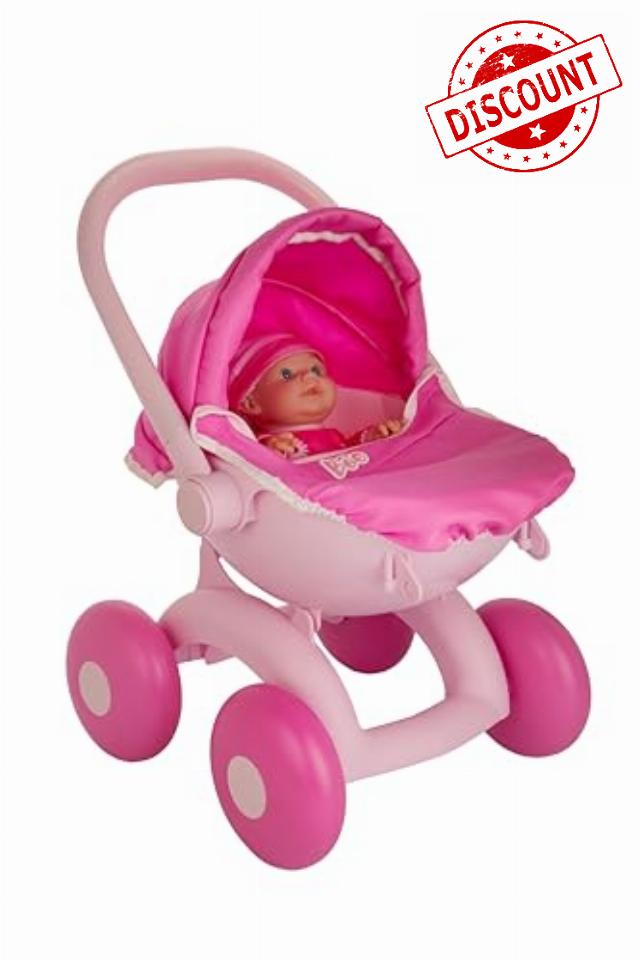 Baby Boo My First 4-in-1 Pram | Toddler’s Baby Doll Pushchair