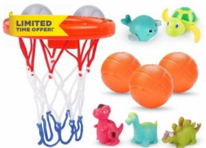 Exciting Bath Toy Set with Colorful Basketball Hoop & 3 Balls