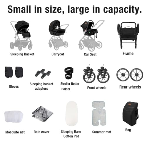 Pushchair with Thick Padding for Warmer Sleep