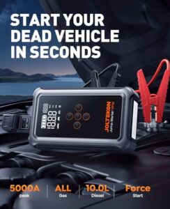 12V Car Battery Booster Jump Starter Power Bank(all Gas/10L Diesel)