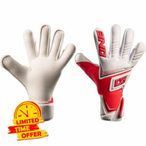 ONE NXT Pro Doubters VTX Junior Goalkeeper Gloves Size 7 Red/White