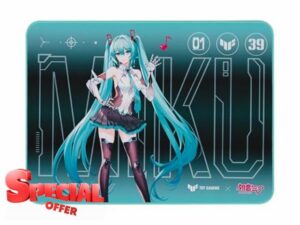 ASUS TUF Gaming P1 Hatsune Miku Edition Portable Gaming Mouse Pad – 10” x 8” (Medium Size)