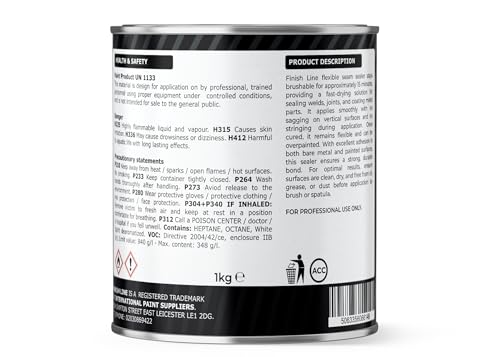 Fast-Drying Professional Automotive Sealant for Welds and Joints