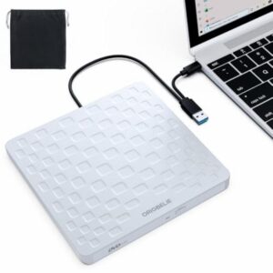 ORIGBELIE External CD/DVD Drive for Laptop
