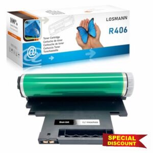 LOSMANN R406 Drum Compatible with CLT-R406 CLT-R404 Imaging Drum Replacement for Samsung C410W C430 CF460FW C460W C480W C480FW CLP-360 CLP-365 CLP-365W CLX-3305FW CLX-3300 CLX-33 CLX-05FN CLX-3305W