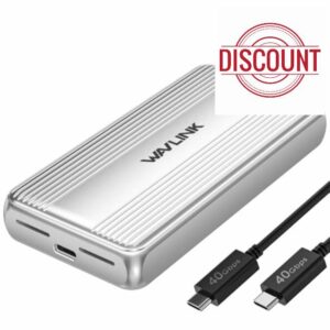 WAVLINK M.2 NVMe SSD Enclosure 40Gbps with Cooling Fan