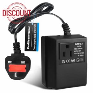 200W Step-Down Power Supply voltage converter 220V/240V to 110V/120V(UK Plug)