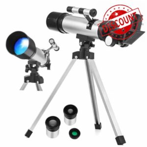 UTHCLO Adjustable Refractor Telescope with Tripod for Astronomy Stargazing Portable Space Telescope for Planet and Star Observation Precision Focus System Quick Release for Outdoor and