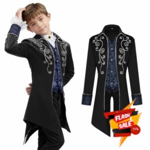 MVFEUIJ Children's Vintage Victorian Tailcoat