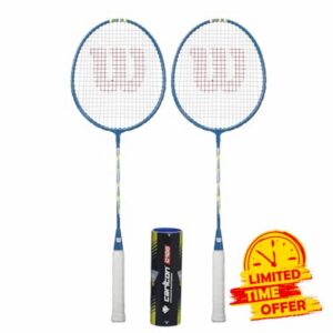 Wilson Champ 2 Play Badminton Set inc 2 Rackets & Shuttles