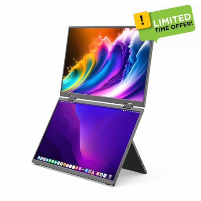 MINIX SF15 Fold Dual 15.6" Foldable Portable Monitor