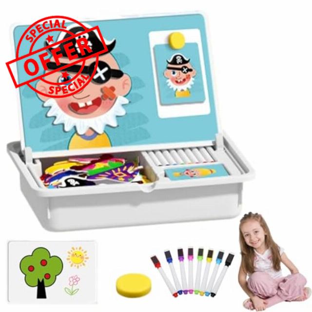 Magnetic Puzzles Face Dress Up Travel Game