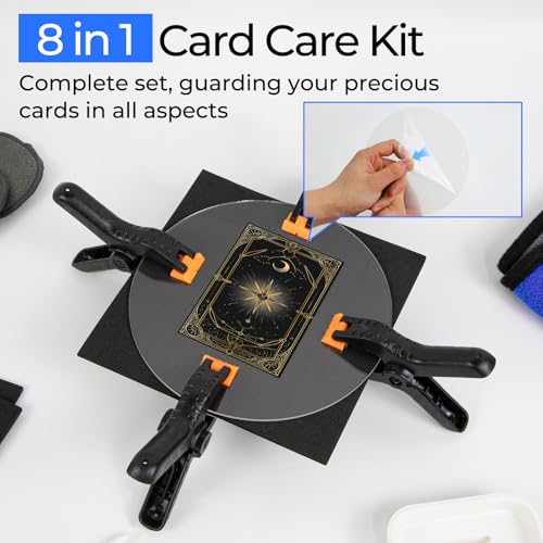 Trading Card Cleaning Kit with Fixing Jig and EVA Shaping Foam