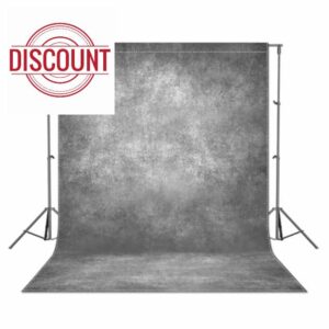Luminora 5x7ft Fabric Gray Abstract Thick Photography Backdrop For Portrait Photo Background Vintage Texture Adult Kids Headshot Photoshoot Studio Props Roller Pocket On Top (No Bracket No Clips)