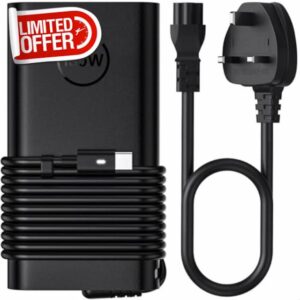 130W USB C Laptop Charger for Dell XPS 9575 9500 9510 9520 9530 9700 9710 9720 9730 Precision 5530 5550 5560 5570 5750 5760 5770 3550 3560 3570 Latitude 7410 7310 7210 5510 5520 5530 542