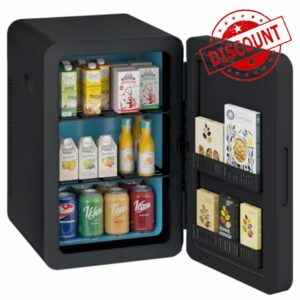 Mini Fridge 22 Liter/30 Cans Cooler and Warmer Portable Mini Fridge for Bedroom with Adjustable Shelves