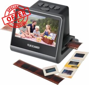 22MP Film Scanner with Large 5" LCD Screen
