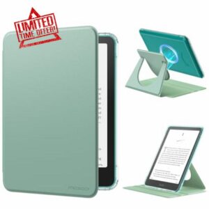 MoKo 360° Rotating Case for 7" Kindle Paperwhite 12th Generation 2024 & Kindle Colorsoft 2024/2025
