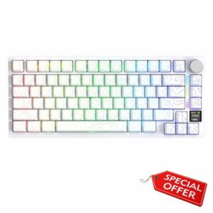 ATTACK SHARK X820 Ultra Wireless Mechanical Keyboard with TFT Smart Display & Knob