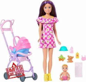 Barbie Skipper Babysitters Inc. Playset with Brunette Doll