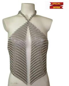 Medieval Armour Chainmail V-Neck Top