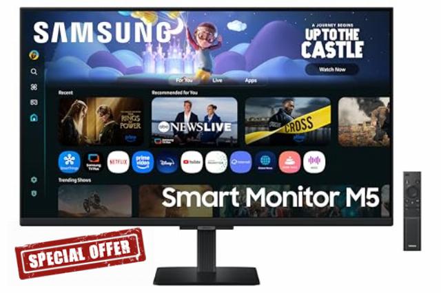 Samsung LS32FM500EUXXU 32" Full HD HDR10 Smart Monitor with Speakers - 1920x1080
