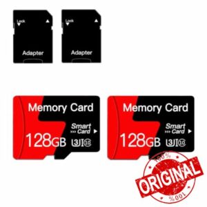 [2-Pack]128GB MicroSD Memory Card Micro SD Card With Adapter Class 10