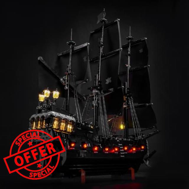 LocoLee Light kit Compatible with Lego Captain Jack Sparrow's Pirate Ship - No Model Only Light