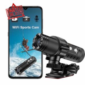 Winnes 1080P Cycling Camera Front Helmet Action Camera WiFi Waterproof Sports Camera with Loop Recording