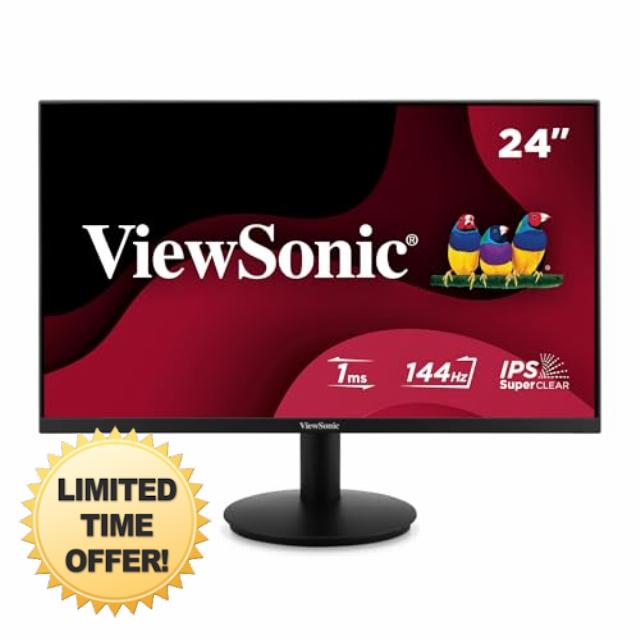 ViewSonic VA24G1-H 24 inch Monitor 1080p Full HD