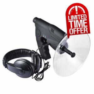 Bionic Ear Parabolic Microphone | Dish Shaped Parabolic Directional Microphone | Long Distance Audience Monocular Camping equips Electronic Listening Device fo