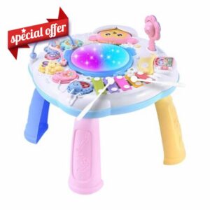 Activity Table For 1 Year Old | Musical Learning Center | Toddler Activity Table EarlyPreschool & Nursery | Interactive Development Toy For Children