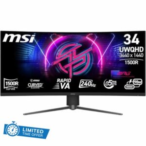 MSI MPG 346CQRXF X24 34-Inch UWQHD 1500R Gaming Monitor