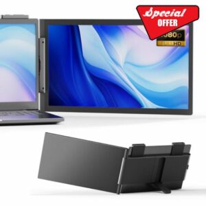Laptop Triple Screen Extender Monitor Portable 14 inch FHD 1080P IPS Laptop Screen Extender