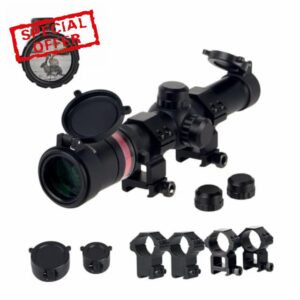 FOCUHUNTER Camera Telescope 1.5-6X24 View Finder with Knob Adjustment