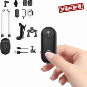 TKMARS Mini Thumb Action Camera 120°Wide Angle Lens 1080P Mini Body Camera with Magnetic Lanyard