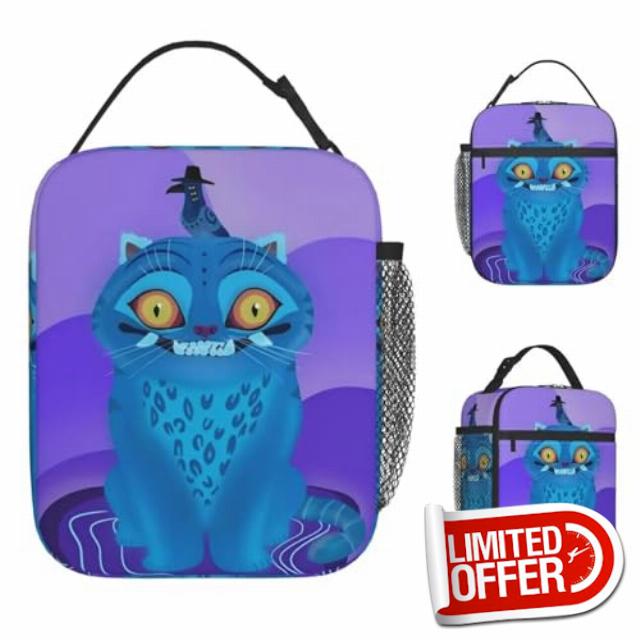 TFDGDGH Kpop Demon Hunter Lunch Bag Outdoor Picnic Lunch Box Retro Graphic Design Tote Food Bags Oxford Portable Insulated Cooler Bag