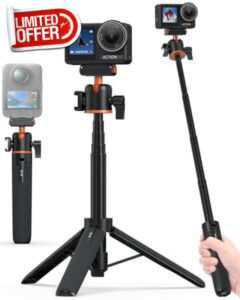 21"/54cm Extendable Selfie Stick Tripod for DJI Osmo Action 5 Pro