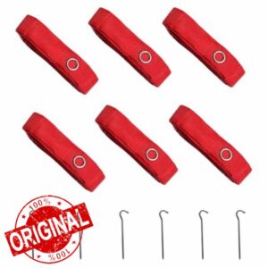Volleyball Court Boundary Cords - Volleyyball Boundarry Webbing | Beach Volleyballl Lines for Official Courtt Size 26.3 x 52.6 Feet | Heavy Duty Adjustable Sand Courrt Marking Kit | Outdoor Sports