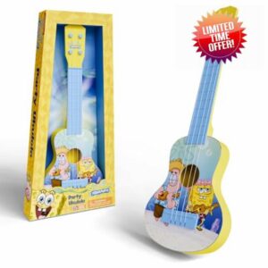 Spongebob Squarepants Party Ukelele - Musical Toy Gift for Toddlers4 String Mini Guitar Musical Instrument