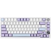 EPOMAKER X Aula F75 MAX Tri-Mode Wireless Gaming Keyboard, TFT Screen, Knob, Hot Swappable, 2.4GH...